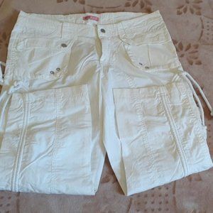 Max Rave | Jeans | Maxrave White Cropped Stretch Pants Junior Size 5 ...